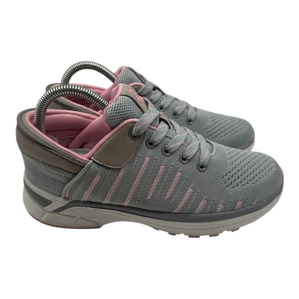 Zeba Hands Free Shoes Women's Size 9‎ N NARROW Gray Pink Comfort Walking Sneaker